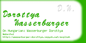 dorottya wasserburger business card
